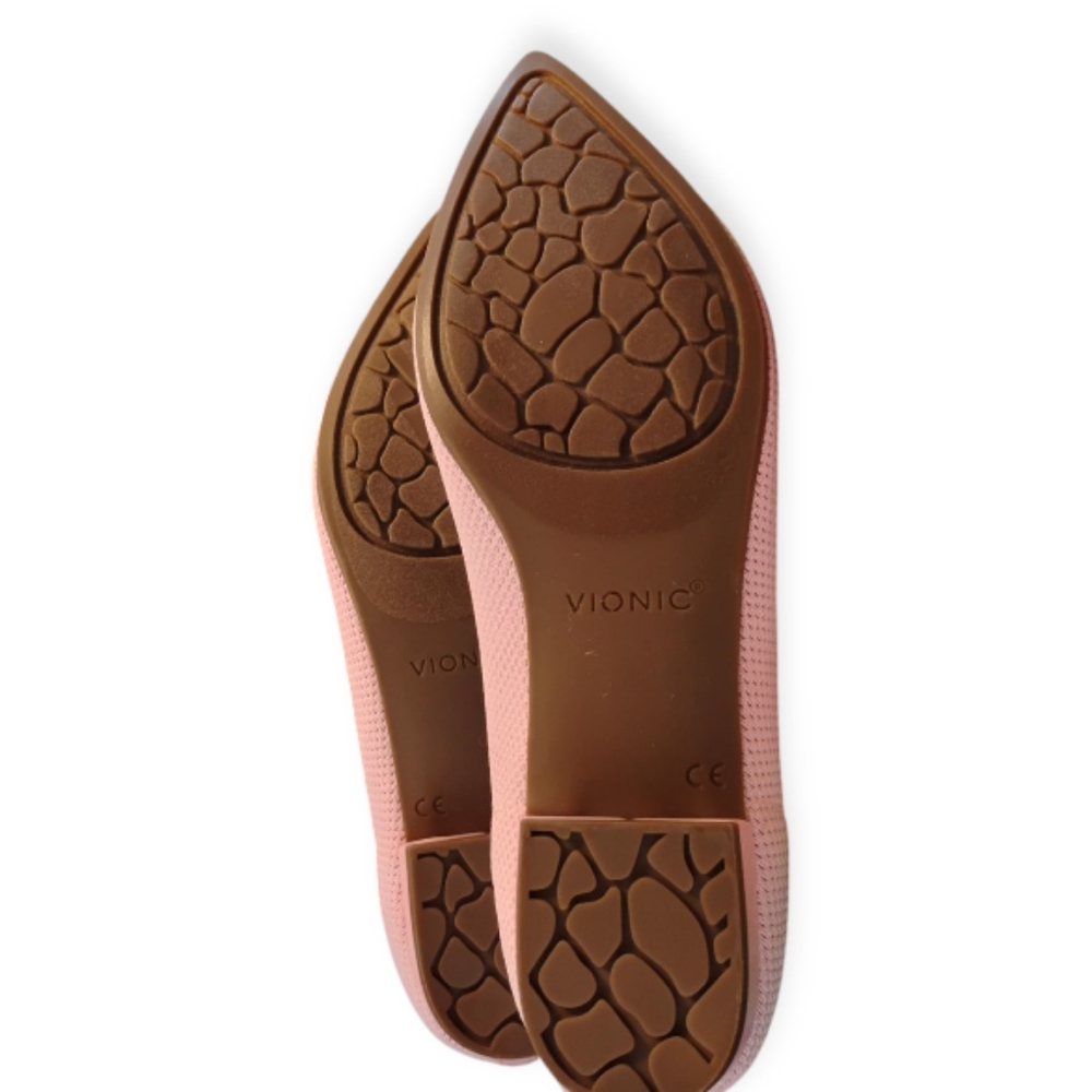 Vionic Pink and Green Flats - Picture 4 of 5